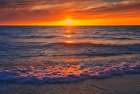 Canada-Ontario-Grand Bend. Sunset on Lake Ontario. Coastal Print